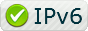 The word “IPv6” next to a green checkmark.